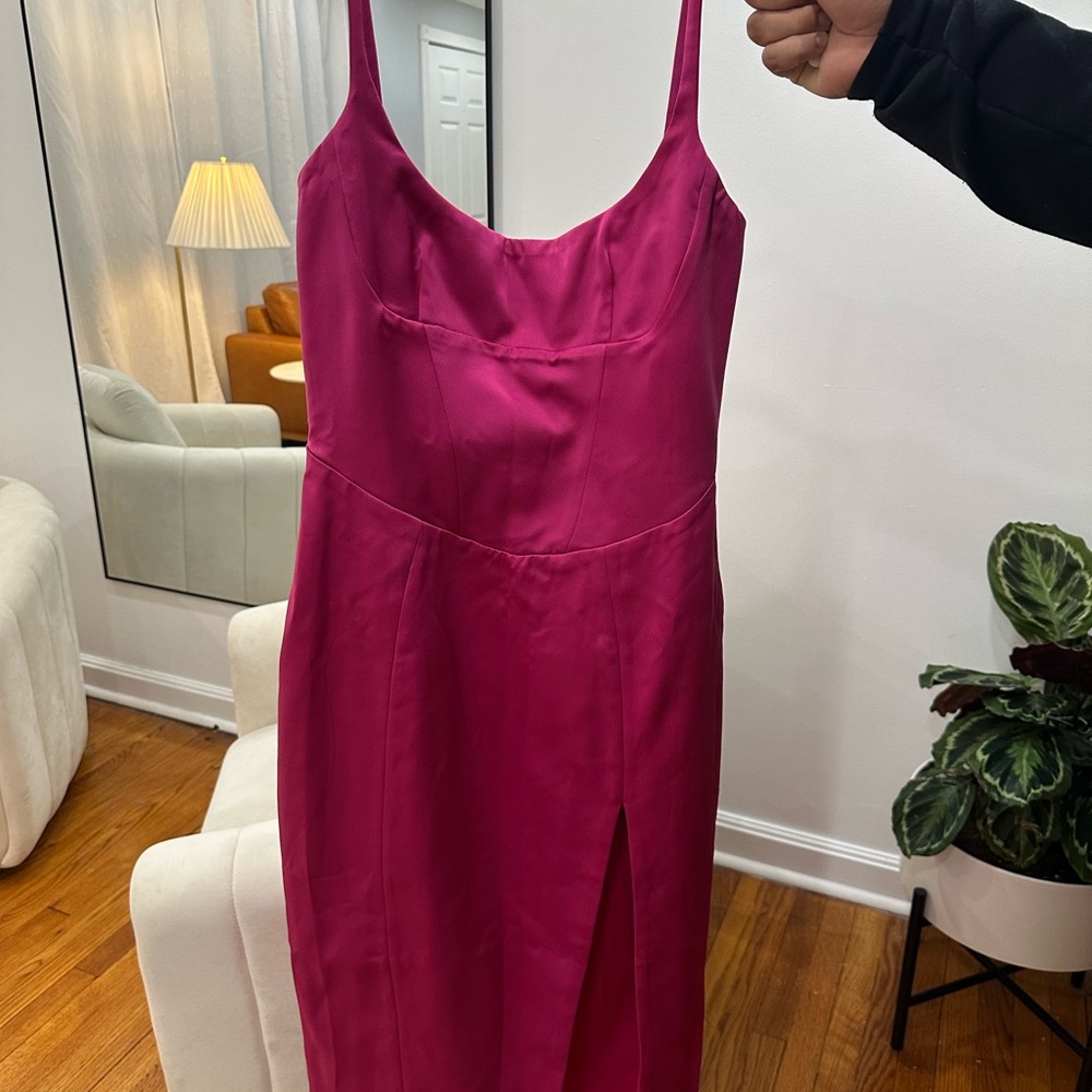 House of CB Elegant Pink Sleeveless Dress